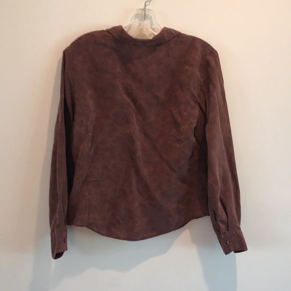 Vintage 1990s Marks & Spencer Brown Shirt Size 42. - Picture 2 of 6